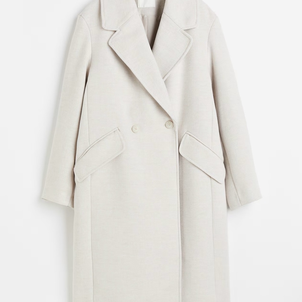 Double breasted coat- light beige